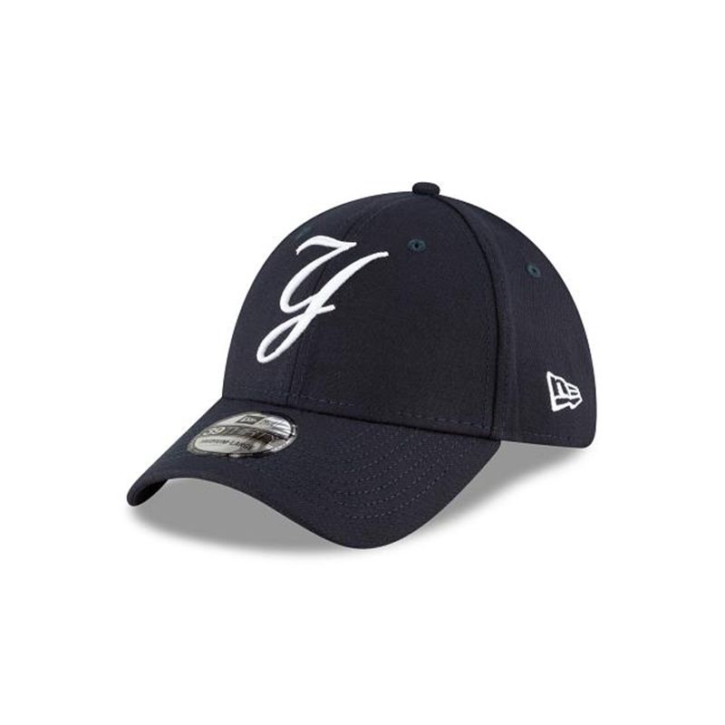 MLB New York Yankees Ligature 39Thirty Stretch Fit (DLS8359) - Blue New Era Caps